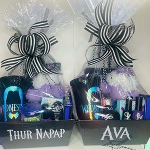 Wednesday Addams inspire Easter Basket